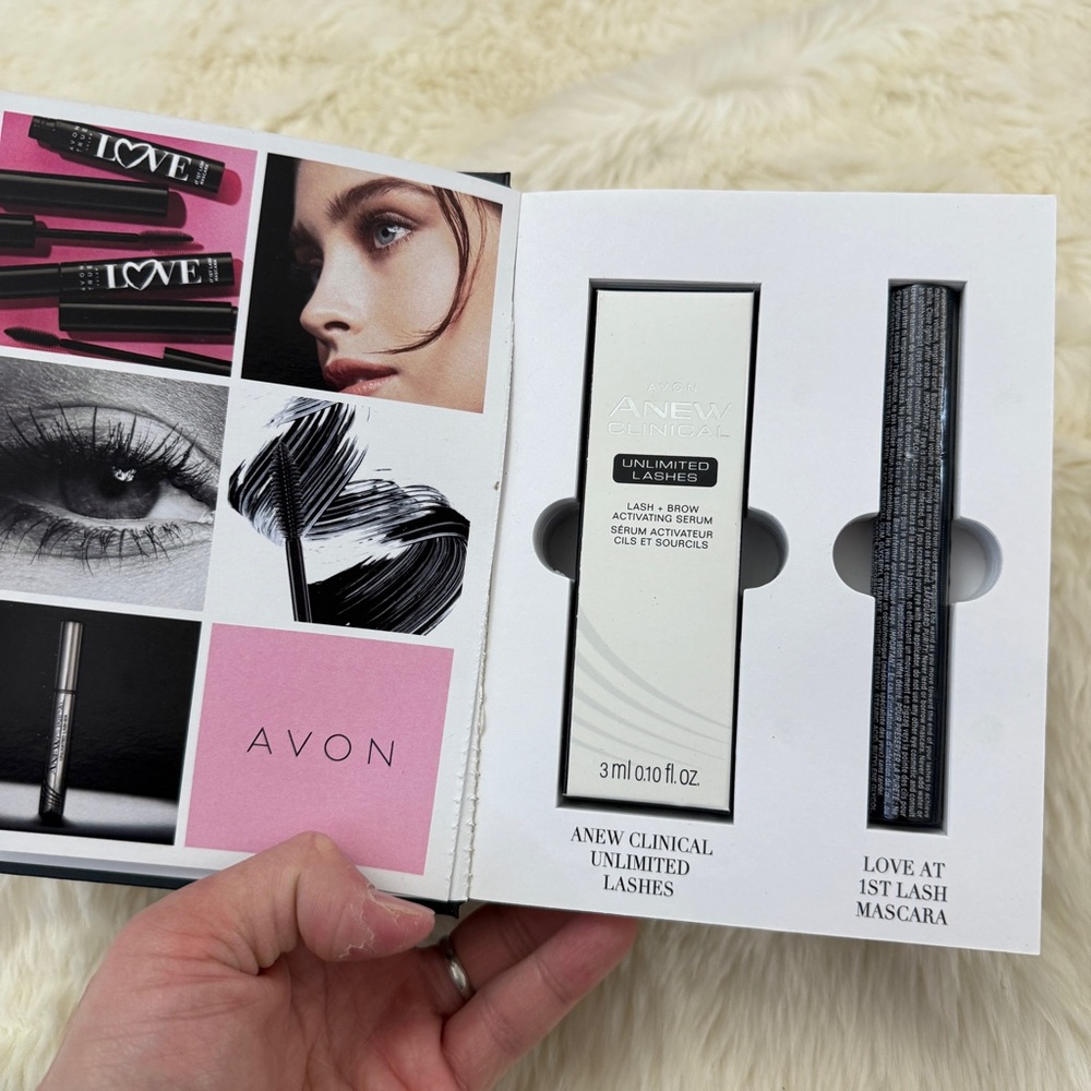 New Avon Limited Edition Book Perfect Pair Clinical Mascara & Brow Kit - Picture 2 of 12